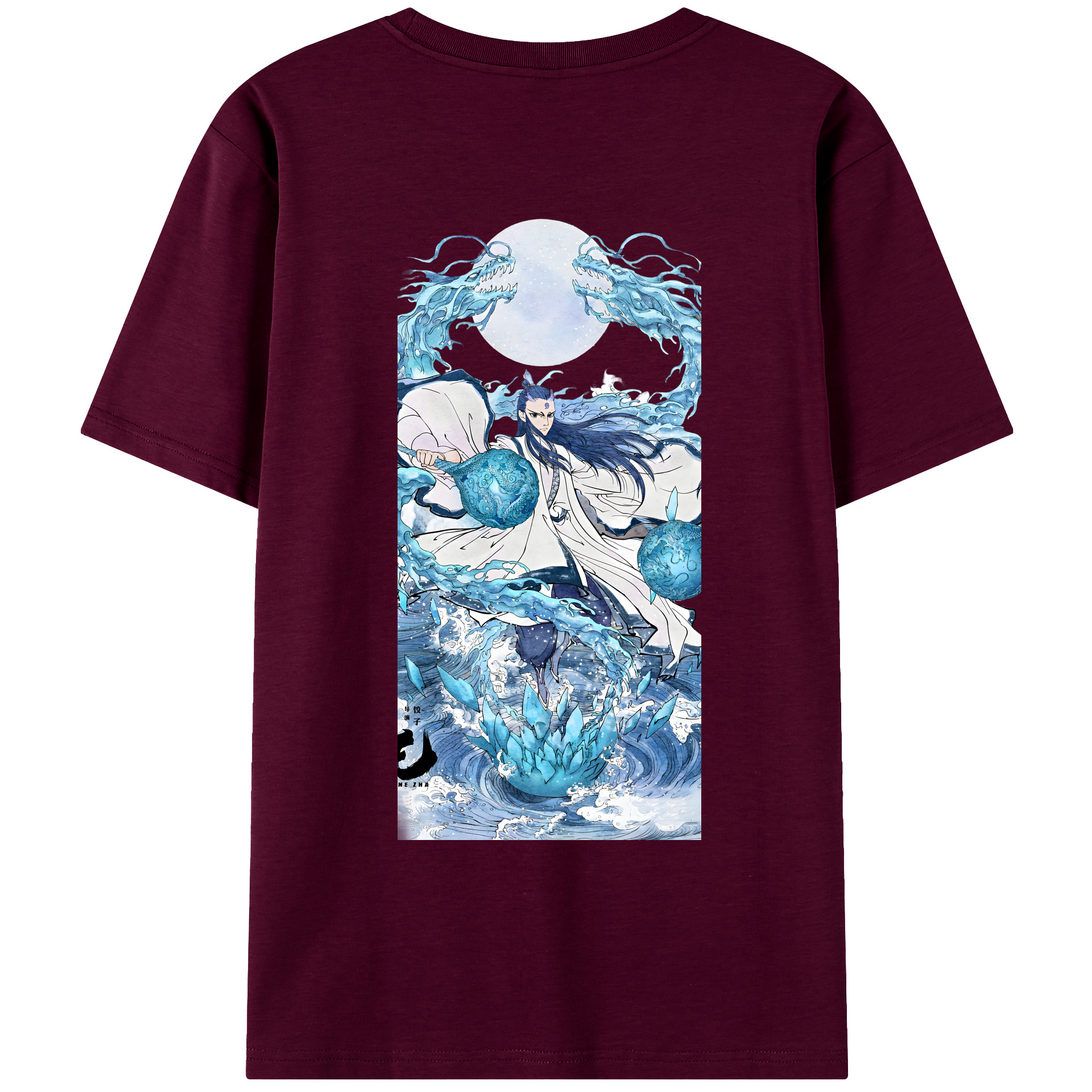 （画像用） Ne Zha 2 ナタ 魔童の大暴れ レディース半袖Tシャツ(バックプリント)